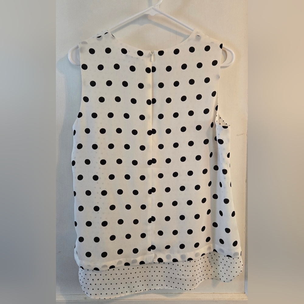 NWOT | Rose + Olive | Sheer Two Layer Sleeveless Blouse | M | - Picture 4 of 8